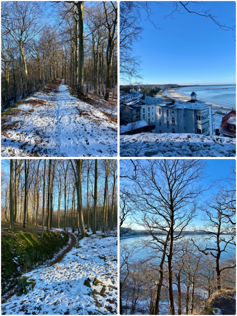 Binzer Bucht Naturschutzgebiet Granitz Steilküste Teufelsschlucht Aussicht Seebrücke Binz auf Rügen Wandern mit @die_Starkies